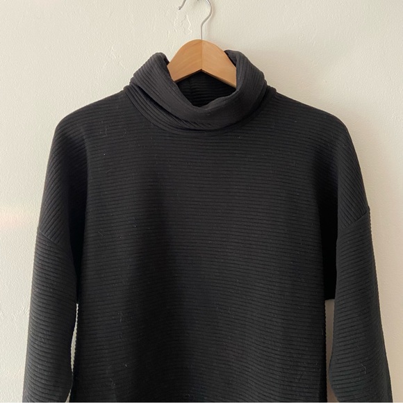 Black Cowl Neck Sweater Dress - Picture 3 of 4